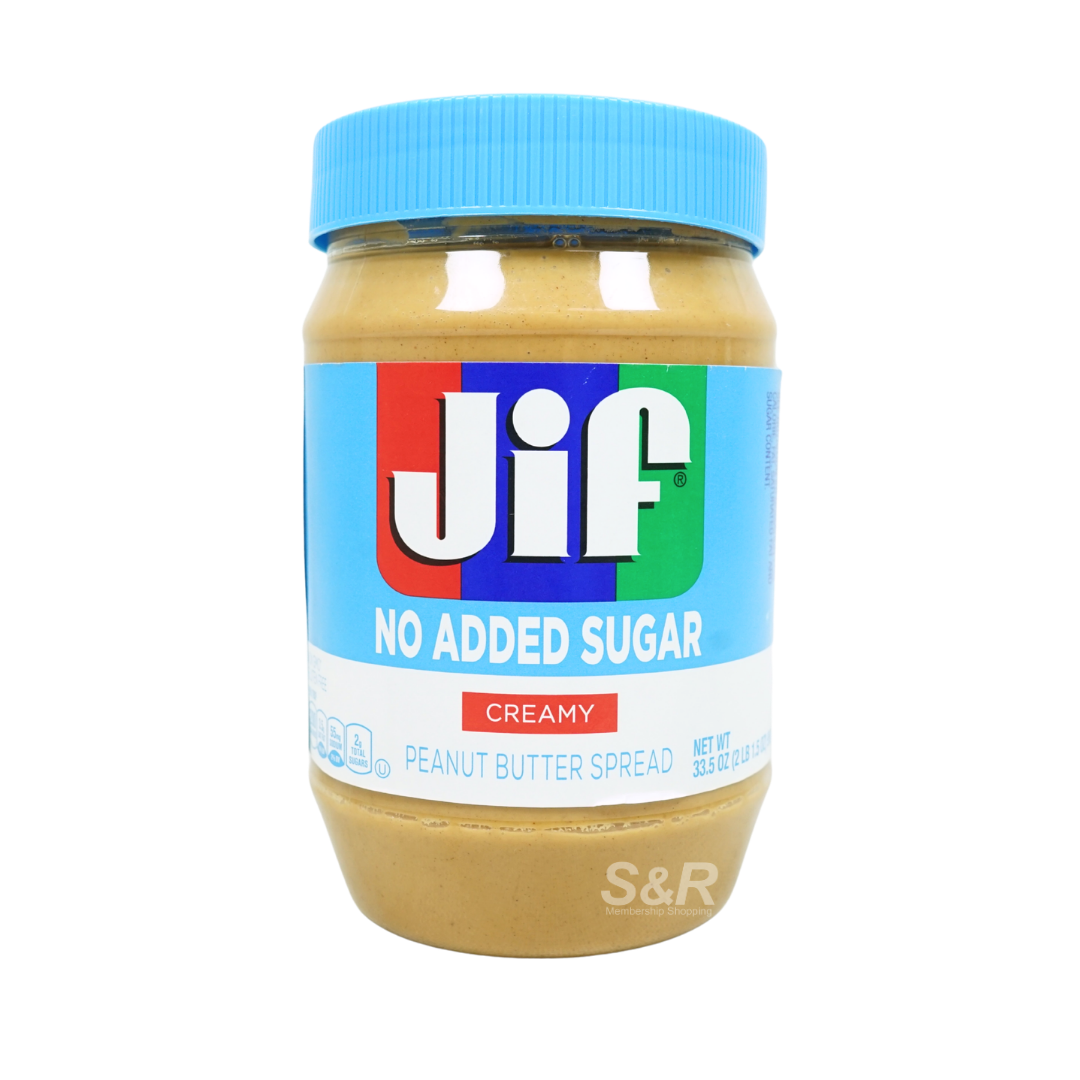 Jif No Added Sugar Creamy Peanut Butter Spread 950g